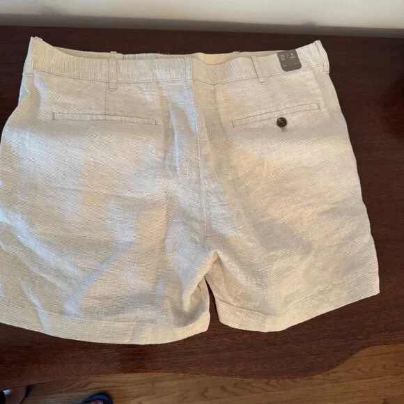 J. Crew 5" Cream linen short Size 33 Brand New NWT - Picture 4 of 5